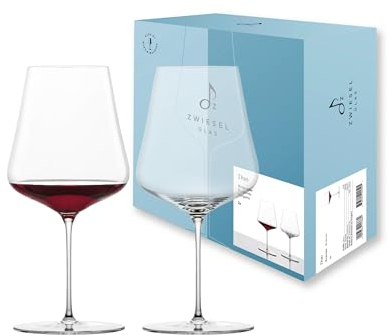 Zwiesel Glas Burgunder Rotweinglas Duo (2-er Set), hand- und maschinengefertigte Burgundergläser für Rotwein, spülmaschinenfeste Tritan-Kristallgläser (Art.-Nr. 123471)