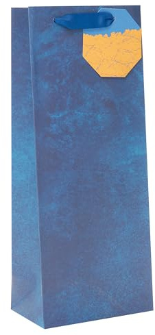 UK Greetings | Bottle Bag | Blue Design | 33 x 13.2cm