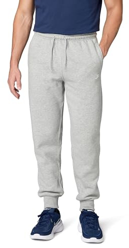 Nike Men's Club Joggers, Dark Grey Heather/Light Smoke Grey/White, Medium