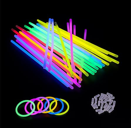 50 Glow Sticks Party Packs Adult, Glow Sticks with Connectors to Make Glow Necklaces, Glow Bracelets Adults, Neon Glow Stick for Adults, Suitable for Dance, Wedding or Party