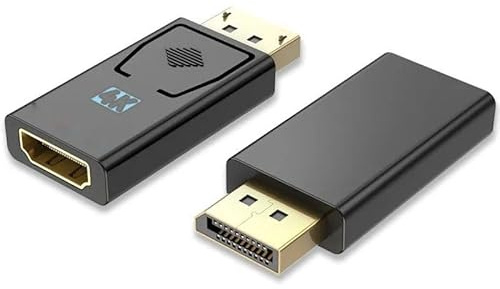 Watio Wave Adapter - Displayport till hdmi-adapter, överför ljud och video; robust material, enkel installation, stöder olika upplösningar.*