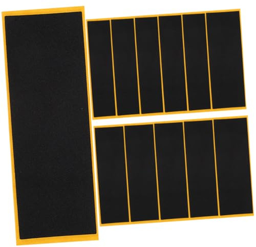 FUNOMOCYA Adesivi Antiscivolo per Skateboard da Dita 12 Pezzi in Schiuma Cotone Nero Facili da Applicare per Sostituire Vecchie Stickers Fingerboard Grip Tape