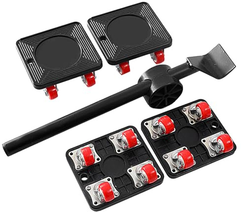 Relocation Jack – Sturdy Load Elevation Lever Mechanism That Hoists Then Slides Freezers Couches Dressers Wardrobes | Ergonomic Load Shifting Accessory Supporting Garage Transport Relocation Aid