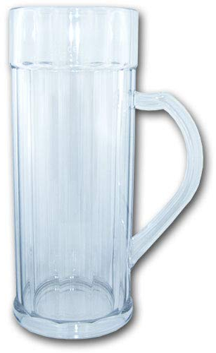 ORDENO Doppler Bierkrug 2 Liter SAN Kunststoffglas