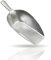 Kerafactum extra Grosse Mehlschaufel Sackschaufel Futterschaufel | Sack Futter Mehl Zucker Schaufel Schütte aus Metall Aluminium Nicht rostend | 31 cm Abwiegeschaufel bei 400 ml Tierfutter Getreide