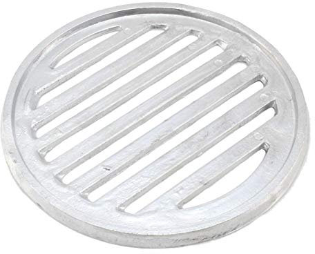 Cast Alloy Round Drain Grate Gully Grid Cover - 8 201mm x 10mm