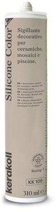 Kerakoll SILICONE COLOR KK109 sigillante decorativo piastrelle ceramiche mosaici e piscine 310 ML