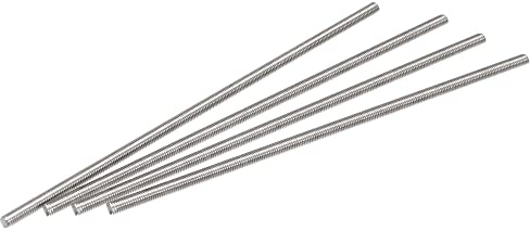 sourcing map 4Pcs M4 x 150mm Fully Threaded Rod SS 304 Right Hand Threads | 304 Stainless Steel
