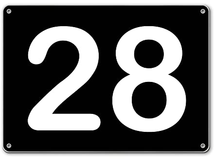 banjado® Hausnummernschild personalisierbar Motiv Tiefschwarz - Hausschild personalisiert Draußen mit Straßennamen möglich - Hausnummernschild Edelstahl versch. Motive - inkl. Montagematerial