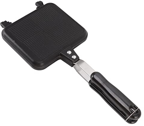 Heißer Sandwichmaker, Doppelseitige Bratpfanne, Gegrillte Antihaft-Sandwich- und Panini-Maker-Pfanne mit Griff, Abnehmbarer Sandwich-Toaster für Pfannkuchen, Omeletts, Toast