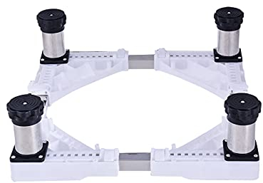 Universalsockel Hochregal Waschmaschine Regalsockel Teleskoplänge/Breite 45–68 cm Verhindert Kratzer Dellen Trockner Kühlschrank Gerätesockel Antivibrationsmatte 4/8/12 Beine (8 Beine, 14–17 cm)