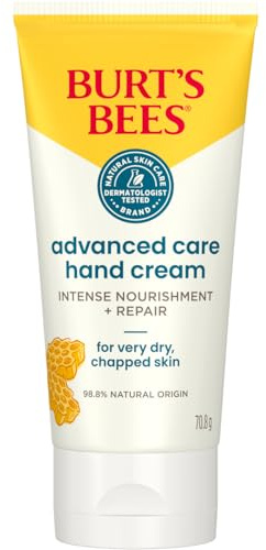 Burt's Bees Advanced Care Handcreme für sehr trockene, rissige Haut, intensive Feuchtigkeit und Linderung, mit Bienenwachs und Sheabutter 70 ml