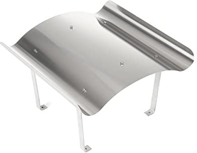 STERR Cubierta de chimenea de acero inoxidable, 70 x 100 cm, cubierta de chimenea de acero inoxidable, kit de construcción de chimenea, cubierta de lluvia para chimenea, accesorio para chimenea –