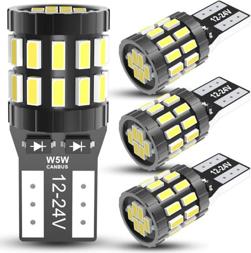 OUSHI Innenraumbeleuchtung Birne, Canbus 12V 24V 6000K Weiß Glühbirne für Boot RV Camper Kofferraumlicht Outdoor Landschaft Innenhofbeleuchtung, 4 Stück