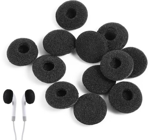 12 Stück Schaumstoff Ohrhörer Ohrpolster, Ohrhörer Pad Kopfhörer Ersatz-Schwamm-Abdeckungen Für Ohrhörer, Ohrhörer Pad Ersatz Schwammabdeckungen Kopfhörer Weiche Ohr Pads Abdeckungen, 18 mm