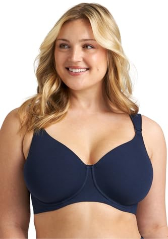 Miss Mary of Sweden Soutien-Gorge T-Shirt à Armatures en Coton Biologique Confortable et Lisse 95F Bleu