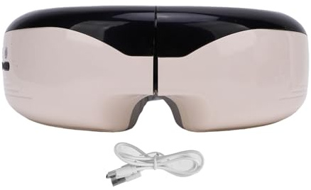 Haofy Masajera de Ojos de Temperatura Constante, Herramienta Portátil para Jugadores, Estudiantes de Oficina de Estudiantes, Reduce los Ojos Secos, el Masajeador de Ojos de Compresa