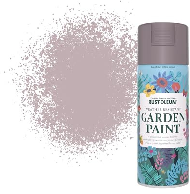 Rust-Oleum Purple Weather, Mould and Algae Resistant Garden Spray Paint Aerosol in Matt Finish - Lilac Wine 400ml