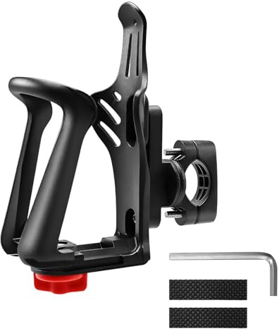 Adjustable Bike Water Bottle Holder, for 48–71 mm Bottles, 360° Rotatable Bike Bottle Holder with Screw Tool, for Handlebars & Frames, Bike Bottle Cage Accessories for Bicycle, E-Bike, Motorcycle
