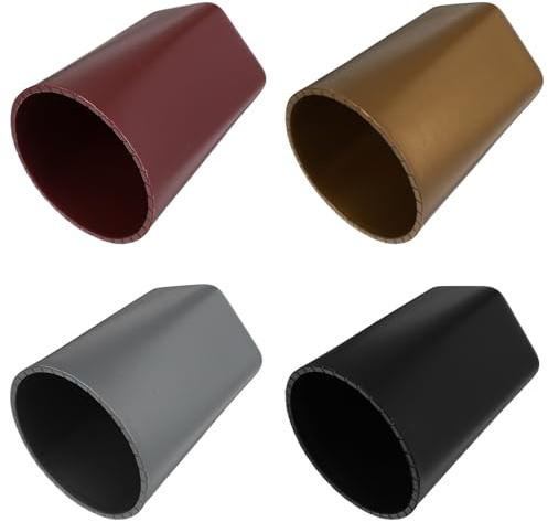 ifundom 4 Vasos de Dados de Plástico Profesional para Ktv, Vaso Sólido Pentagonal, Colores Negro, Plata, Dorado y Morado, Accesorio para Juegos de Mesa y Suministros de Bar, Compacto