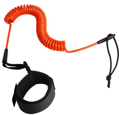 Rndqw 10Ft Adjustable Surfboard Leash, High Elasticity and Unbreakability | Elastic Foot Rope, Adjustable Board Ankle Strap, Light and Flexible, Prevents Knots