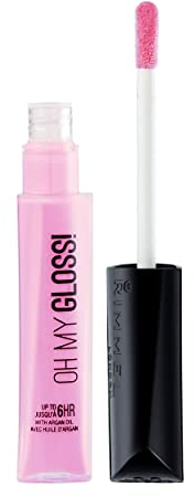 RIMMEL LONDON - Oh My Gloss! Lip Gloss - High Shine - Up To 6hr - Enhanced With Argan Oil - Non Sticky -Lip Hugging Wand For Smooth & Precise Application - 130 Purr Glossy Cat - 6.5ml
