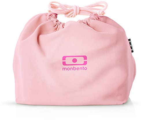 monbento - MB Pochette Litchi Pink Bento Lunch Bag - Polyester Lunch Tote - passend für MB Original MB Square & MB Tresor Bento Boxen