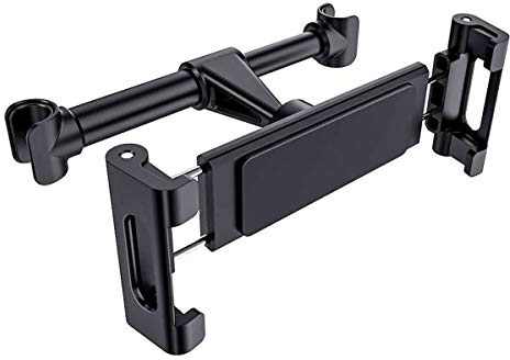 CARALL Soporte Universal para Smartphone y Tableta, Reposacabezas Giratorio de 360 Grados para Coche