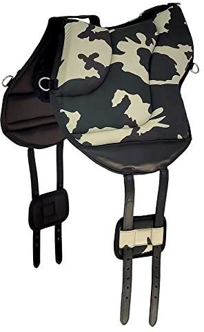 A&M Reitsport Reitpad, Bareback Pad, baumloser Sattel 1104, Camouflage, Neu, Farbe:Grün