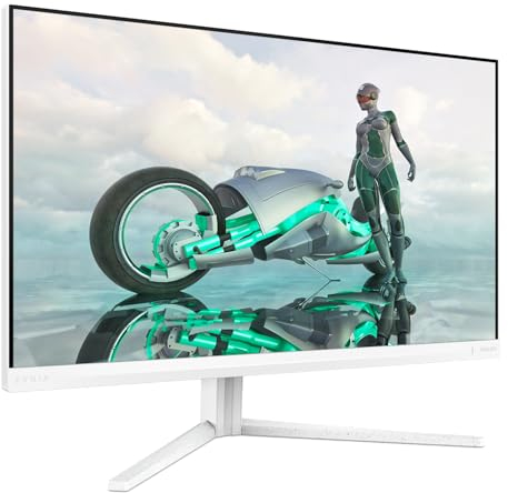 Philips Evnia 27M2N3201A - 27 inch Full HD gaming monitor, IPS, HDR10, 180 Hz, 0.5 ms, FreeSync Prem, G-Sync Comp, Height Adjust, HDR10 (1920x1080, 2x HDMI, DisplayPort) White