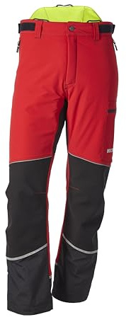 KOX Schnittschutzhose Stretch Elch 3.0 Rot/Gelb Größe 54 | Typ A