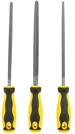 Lot de 3 râpes à bois pour travail du bois, râpe à bois à espacement des dents fines pour le travail du bois, râpe plate et finition lisse