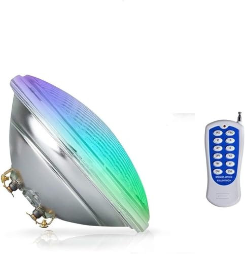 Kanduo LED-poolbelysning Dränkbart LED-ljus, vattentät poolspotlight, RGB-färgskiftande undervattenspoolljus med fjärrkontroll(24w)