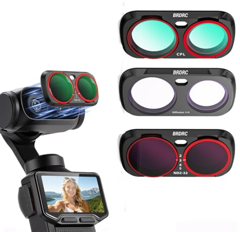 Juego de filtros magnéticos ND y CPL para Insta 360 Luna Ultra, Diffusion 1/4 y kit de filtro ajustable ND2-16-32, lente de cristal óptico para accesorios Insa 360 Luna Ultra (CPL+Diffusion 1/4+