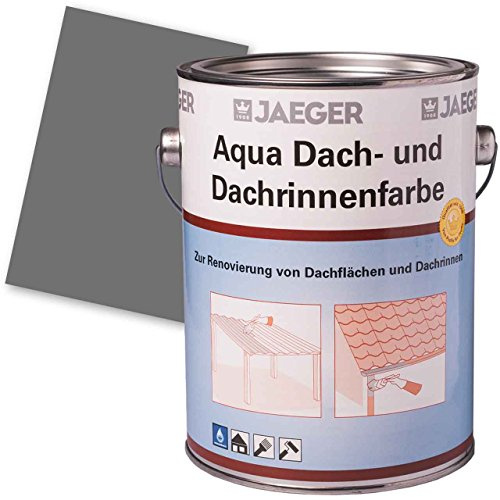 JAEGER 626 AQUA DACH- UND DACHRINNENFARBE anthrazit 5l - Dachfarbe Dachschutz