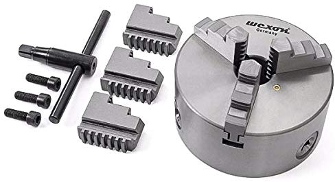 Präzisions 3 Backenfutter Ø 80/100 / 125/160 / 200/250 mm Dreibackenfutter Drehbankfutter, 3 Backenfutter:80 mm