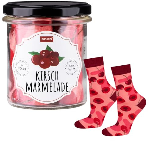 soxo Cotton Socks For Women - Fruit Jam Gifts - Funny Presents 2.5-6.5