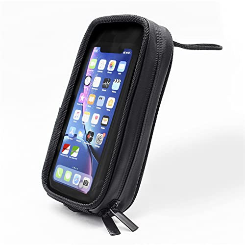Acunny Support de téléphone portable pour vélo, moto, réservoir magnétique, support de téléphone portable, sac avec fenêtre transparente, étanche, sac de réservoir pour moto