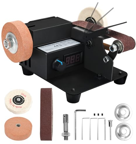 WingFly Akku Bandschleifer für Makita Akku 18V, Bandschleifmaschine 350W Elektrischer Bandschleifer mit Stufenlos Regelbarer Geschwindigkeit Kommt mit 10 Schleifbändern