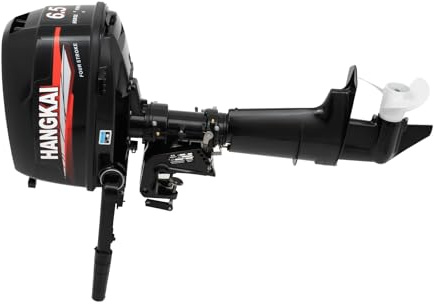 Motore fuoribordo 6,5 Hp a 4 tempi, motore a benzina, motore per barche, motore fuoribordo 123CC raffreddato ad acqua, motore a benzina per barche da pesca per gommoni, barche da pesca, barche da
