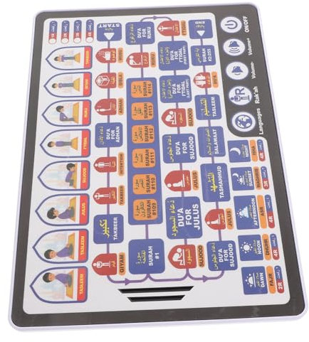 Toyvian Boys and Girls Toy Tablet Arabic Letters for Boys and Girls Islamic Quran Learning Pad Arabic Alphabet Learning Game Early Education