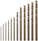 Pilikoll 24 Piezas M35 HSS Brocas de Cobalto 0.5mm-4.0mm HSS-Co Broca para Metal Brocas Helicoidales M35 HSS HSS M35 Cobalto Broca Broca de Acero de Alta Velocidad HSS for Stainless Steel, Cast Iron