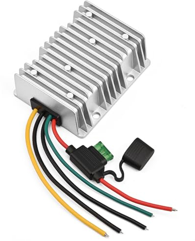 Acc Control 30A 360W DC 24V 48V 36V to 12V Step Down Converter Volt Golf Cart Voltage Reducer Regulator Buck Transformer Waterproof with Fuse