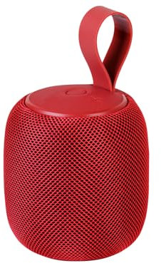Trevi XR 8A16 Altoparlante Wireless 5.3, Speaker Portatile 5W con Lettore Mp3, Micro SD e Funzione TWS, Cassa Audio con Ricarica USB Type-C, Rosso