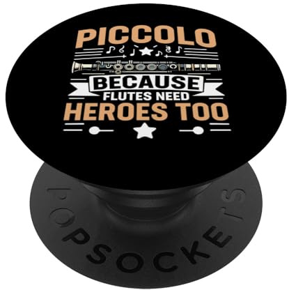 Piccolo perché i flauti hanno bisogno di eroi troppo piccoli PopSockets PopGrip Adesivo