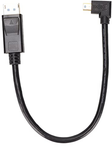 CFTGIW Till Minidp Adapter Multifunktion Stöder 8K 60Hz 4K144Hz Dubbelriktad överföring Mini DisplayPort Adapter Uppåt Böj och Upplev Videostöd Upp Funktioner HD Effects (90 grader högerböjd)