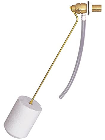 Wirquin 10724137 Chasse d'eau wc robinet flotteur à alimentation latérale F2, laiton