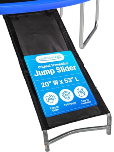Trampoline Pro The Original Trampoline Slide and Climber Universal Trampoline Ladder Alternative Heavy Duty Steel Construction Fold and Stow Safely Easy to Climb & Slide (Trampoline Slide)