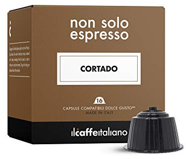 Dolce Gusto Cortado-kompatibla kapslar för italienskt kaffe - 64 st | Föreningen av mjölk och kaffe | Frhome
