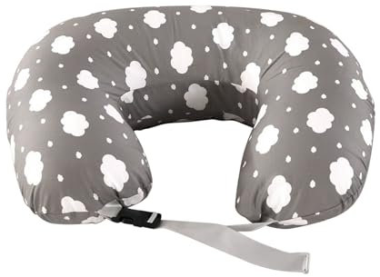 PASUKTER Stillkissen, Stillkissen Stützkissen für Mutter und Baby, Pregnancy Pillow mit 100% Baumwollbezug, Verstellbarer Taillengurt (Extra Groß, Wolken)